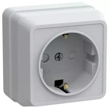 Розетка IEK ERO14-K01-16-DC Октава, ОП, IP20