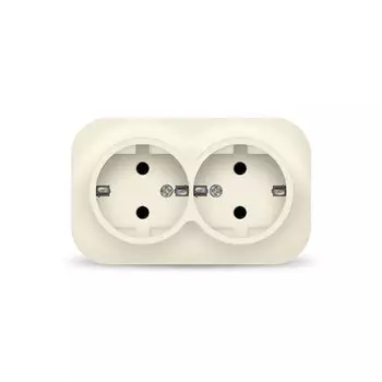 Розетка IONICH 1428, ОП, 2 розетки, IP20