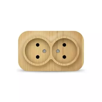 Розетка IONICH 1438, ОП, 2 розетки, 10А, сосна