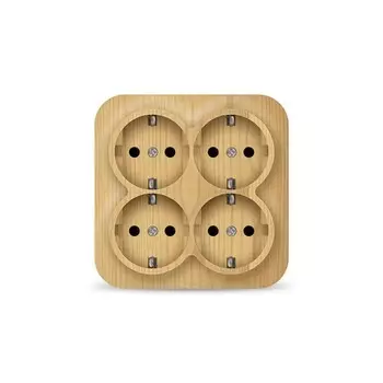 Розетка IONICH 1459, ОП, 4 розетки, IP20