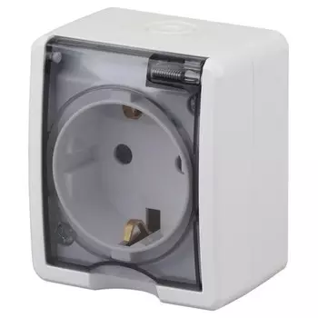 Розетка ЭкСПерт, ОП, цвет белый