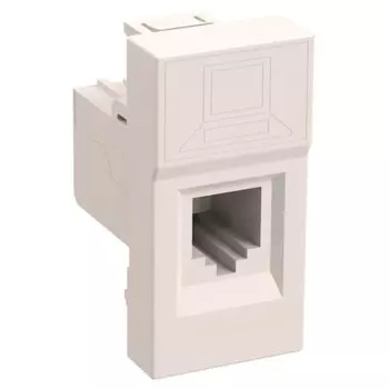 Розетка компьютерная 1-м 1мод. Праймер RJ45 кат.5E UTP механизм IEK CKK-40D-RI1-K01