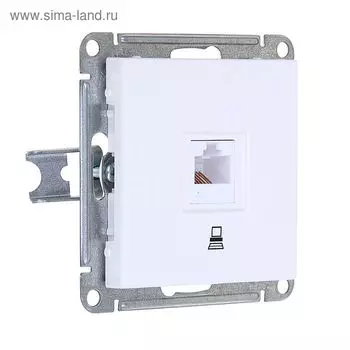 Розетка компьютерная "W59" SchE RSI-152K5E-1-86, RJ45, 1 А, 160 В, одиноместная, белая