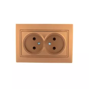 Розетка LEZARD 701-1313-128 Mira, СП, 2 розетки, IP20