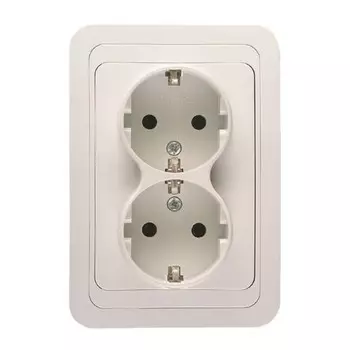 Розетка Makel 12082 Mimoza, СП, 2 розетки, IP20