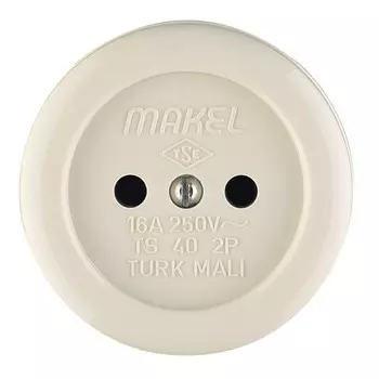 Розетка Makel 16012, ОП, IP20