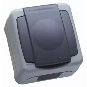 Розетка Makel 36064099, ОП, с заземлением