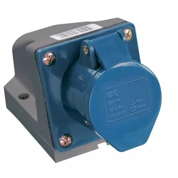 Розетка наружной установки IEK, 32 А, 2P+PЕ, 220 В, IP44, ССИ-123, PSR11-032-3
