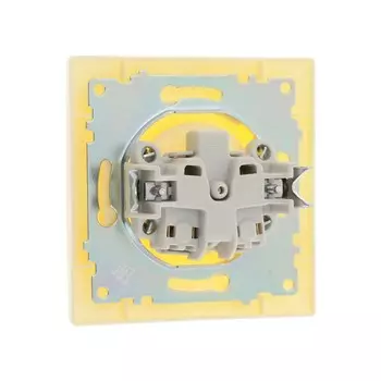 Розетка одноместная Luazon Lighting "Антей", 10 А, скрытая, без з/к, бежевая