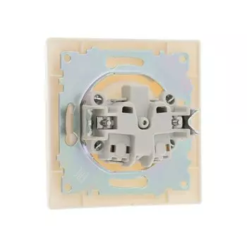 Розетка одноместная Luazon Lighting "Антей", 10 А, скрытая, без з/к, белая