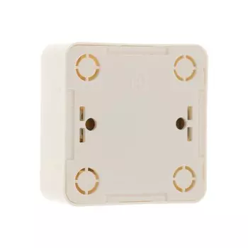 Розетка одноместная Luazon Lighting "Лига", 10 А, накладная, без з/к, белая