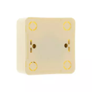 Розетка одноместная Luazon Lighting "Лига", 10 А, накладная, без з/к, бежевая