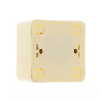 Розетка одноместная Luazon Lighting "Лига", 16 А, накладная, с з/к, бежевая