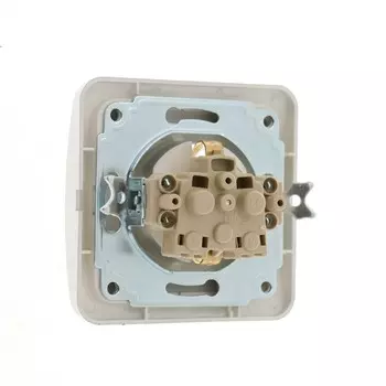 Розетка одноместная Luazon Lighting "Орион", 16 А, скрытая, с з/к, серебристая