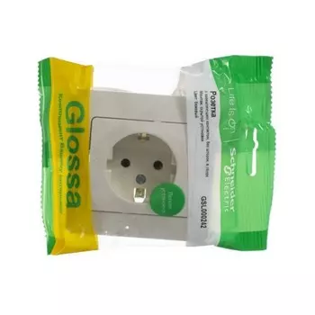 Розетка SchE GSL000242 Glossa, СП, IP20