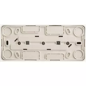 Розетка SchE PA16-012K Этюд, ОП, 3 розетки, IP20