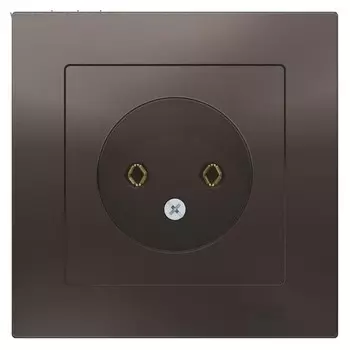 Розетка SE ATLASDESIGN, 16 А, в сборе, без з/к, цвет мокко