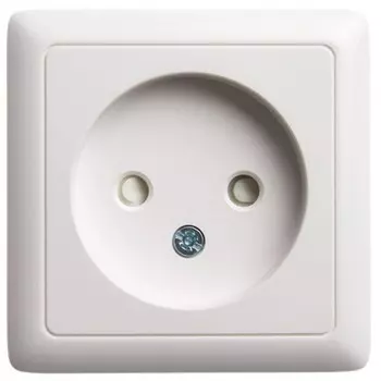 Розетка SE "ХИТ", 16 А, 250 В, наружная, без з/к, со шторками, цвет белый