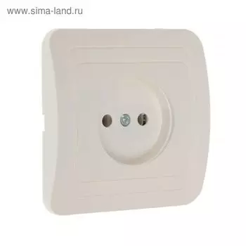 Розетка Smartbuy "Марс", 10 А, одноместная, скрытая, без з/к, белая