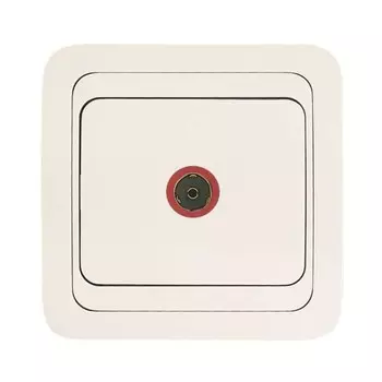 Розетка телевизионная Makel 12007 Mimoza, СП, IP20