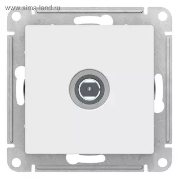 Розетка телевизионная SE ATLASDESIGN, встраиваемая, IP20, белая, ATN000193
