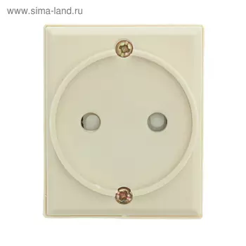 Розетка "Топ", 220 В, 16 А, накладная, с защитными шторками, белая
