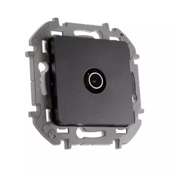 Розетка TV, звезда, Legrand INSPIRIA, 1,5 дБ - 0-2400 мГц, Антрацит