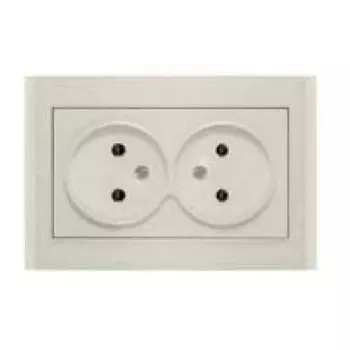 Розетка Universal 7948738 Бриллиант, СП, 2 розетки, IP20