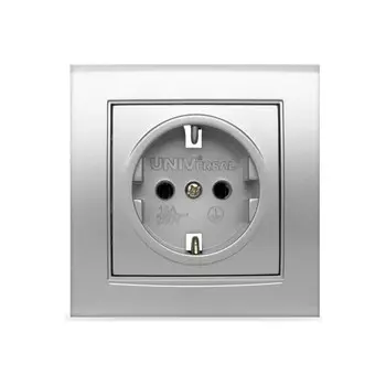 Розетка Universal 7949872 Бриллиант, СП, IP20