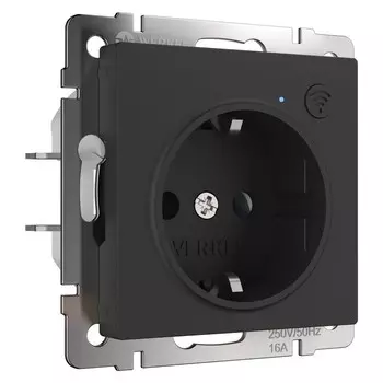 Розетка W1171608 Wi-Fi, чёрный матовый
