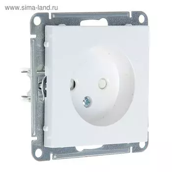 Розетка "W59" SchE RS16-151-1-86, 16 А, одноместная, скрытая, цвет белый