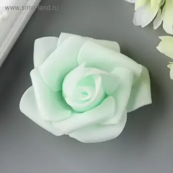 Розочка из фоамирана, мелиссовая d-4 см