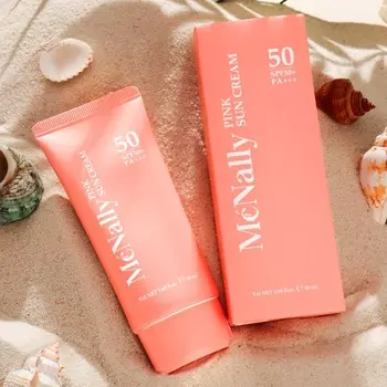 Розовый солнцезащитный крем PrettySkin SPF50, 50 мл