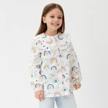 Рубашка детская KAFTAN «Радуга», размер 32 (110-116 см)