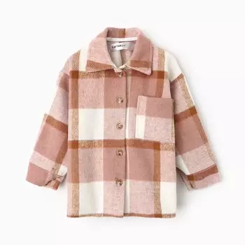 Рубашка детская KAFTAN утеплённая, размер 38 (146-152 см), розовая