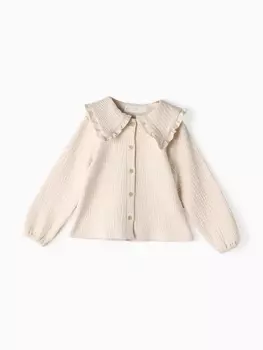 Рубашка для девочки KAFTAN, размер 36 (134-140 см), цвет молочный