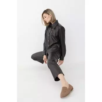 Рубашка из экокожи, размер 48