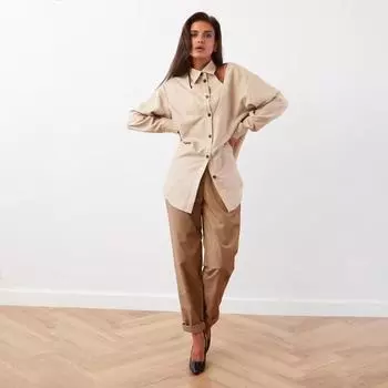 Рубашка MIST, беж, 42