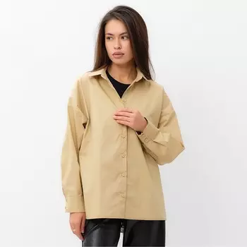 Рубашка женская MIST: Classic Collection, размер 46, бежевый