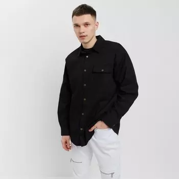 Рубашка мужская MIST oversize размер 56, черный