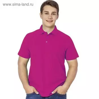 Рубашка мужская, размер 44, цвет маджента