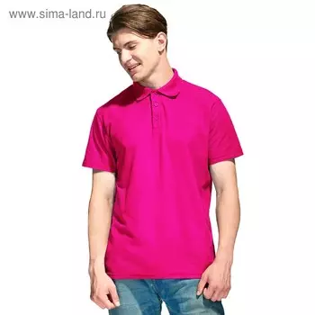 Рубашка мужская, размер 48, цвет ярко-розовый