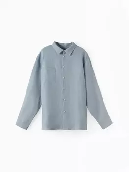 Рубашка мужская с длинным рукавом MIST, размер 54, голубая