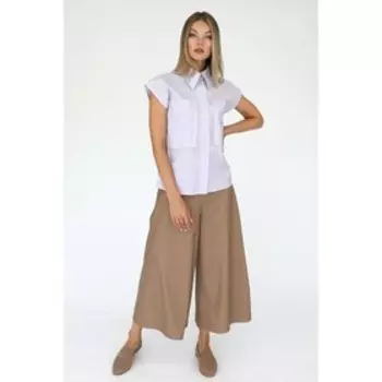 Рубашка с накладными карманами, размер 46