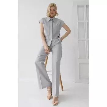 Рубашка с накладными карманами, размер 52