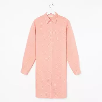 Рубашка (сорочка) женские KAFTAN "Горох", корал, размер 40-42