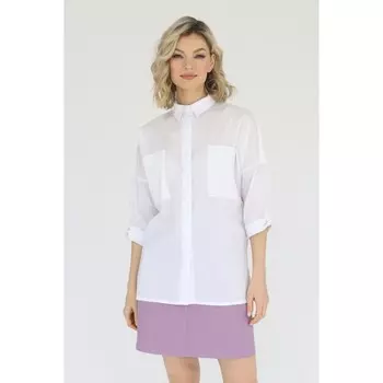 Рубашка свободного кроя, размер 46-48