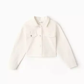 Рубашка верхняя укороченная детская KAFTAN, размер 32 (110-116 см), цвет молочный