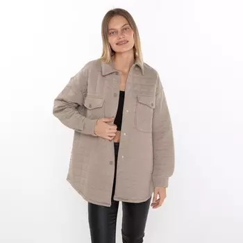 Рубашка женская, цвет серый, размер 50