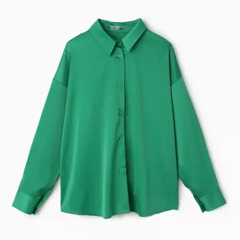 Рубашка женская, цвет зелёный, размер М (44)